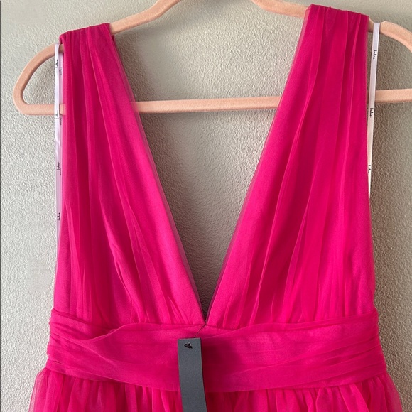 Lulu's Hot Pink Mini Cocktail Dress Size Medium - Picture 7 of 12